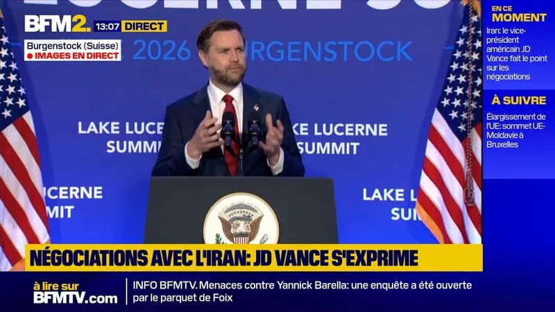 NÉGOCIATIONS AVEC L’IRAN: JD VANCE SALUE DES « BASES TRÈS SOLIDES » EN VUE D’UN ACCORD