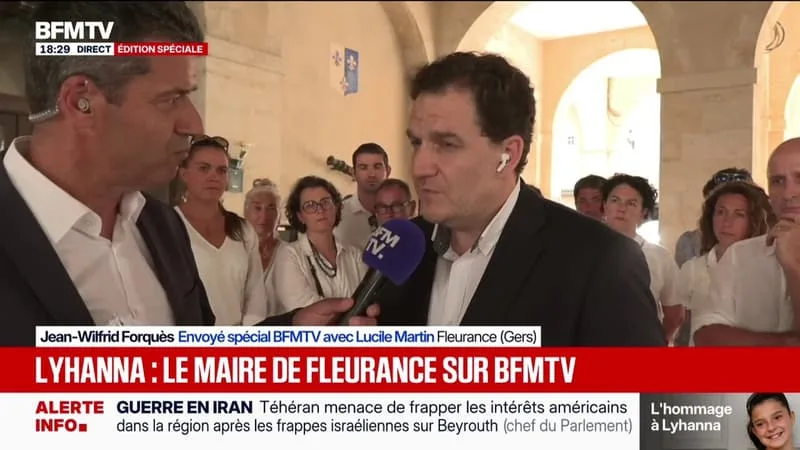 MORT DE LYHANNA: « IL FAUT DIRE STOP, IL FAUT ÉCOUTER LA PAROLE DES ENFANTS », DÉCLARE LE MAIRE DE FLEURANCE SUR BFMTV