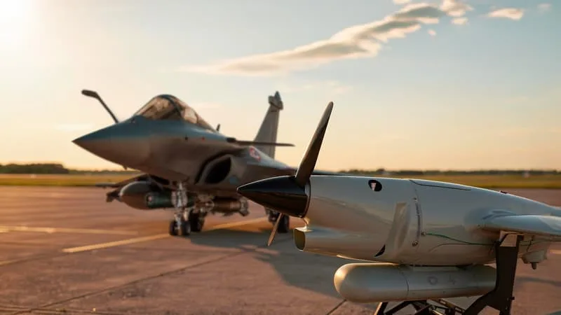 UNE ESQUISSE DES COMBATS AÉRIENS DE DEMAIN: UN RAFALE « SIMULE UNE PASSE DE TIR » SUR UN RADAR LOCALISÉ À « PLUSIEURS DIZAINES DE KILOMÈTRES » PAR UN DRONE