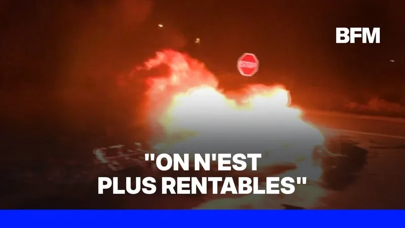 LE DÉPÔT PÉTROLIER DE FRONTIGNAN, DANS L’HÉRAULT, BLOQUÉ PAR DES PÊCHEURS POUR PROTESTER CONTRE LA HAUSSE DES PRIX DU CARBURANT