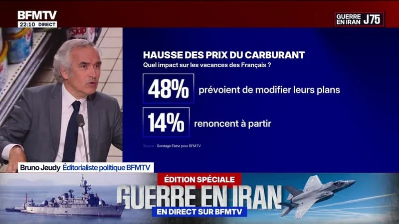 HAUSSE DU PRIX DES CARBURANTS: SIX FRANÇAIS SUR DIX ONT DÉJÀ MODIFIÉ LEURS PROJETS DE VACANCES, SELON UN SONDAGE ELABE