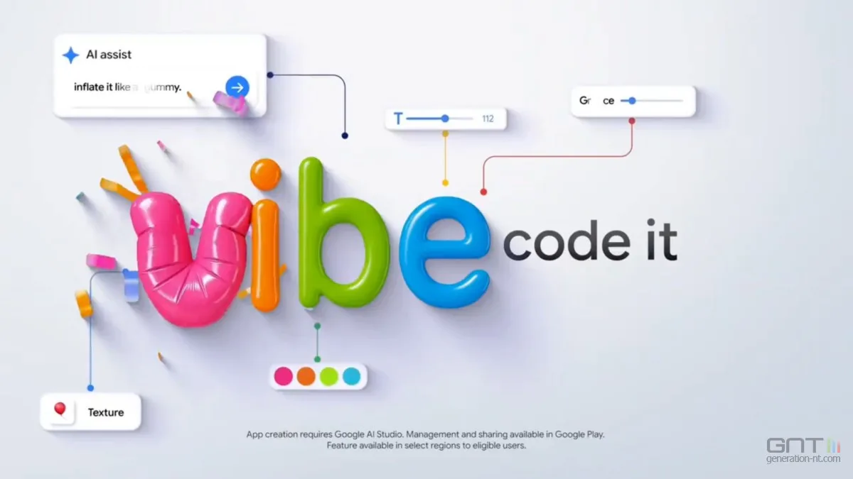 GOOGLE VOUS ENCOURAGE À CRÉER VOS PROPRES APPLICATIONS AVEC L’IA
