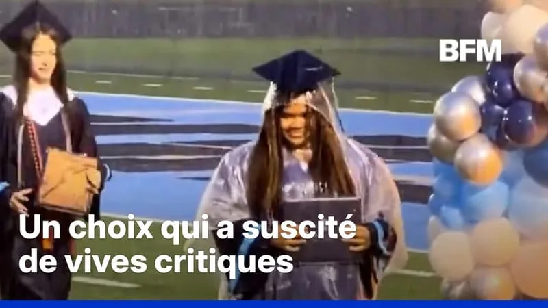 ÉTATS-UNIS: UNE REMISE DE DIPLÔMES SOUS LA PLUIE FAIT POLÉMIQUE