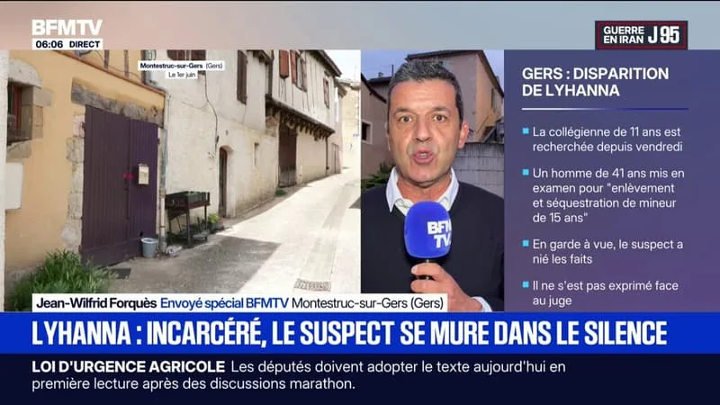 DISPARITION DE LYHANNA: LE SUSPECT DE 41 ANS MIS EN EXAMEN ET PLACÉ EN DÉTENTION PROVISOIRE