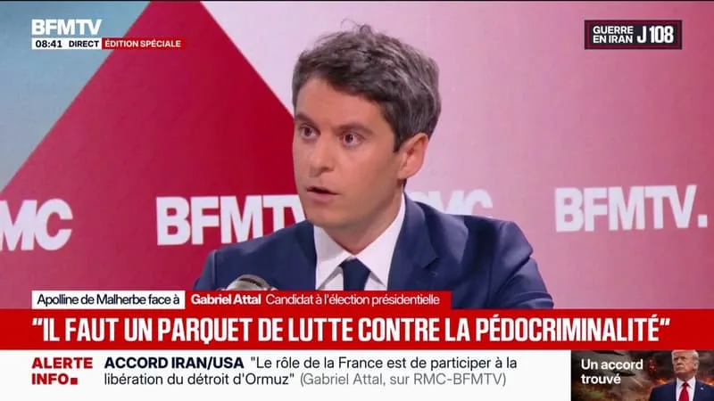 PÉDOCRIMINALITÉ: « IL DOIT Y AVOIR UN SUIVI QUI NE S’ARRÊTE JAMAIS », AFFIRME GABRIEL ATTAL