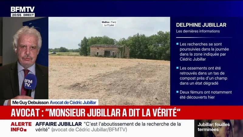 AFFAIRE JUBILLAR: « MONSIEUR JUBILLAR A DIT LA VÉRITÉ », ESTIME ME GUY DEBUISSON, AVOCAT DE CÉDRIC JUBILLAR