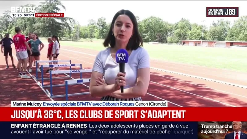 FORTES CHALEURS: « ON ESSAYE DE CHERCHER DE L’OMBRE », RACONTE CET ENTRAÎNEUR D’ATHLÉTISME EN GIRONDE