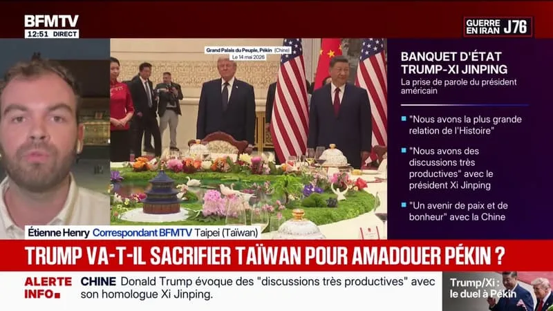XI JINPING PRÉVIENT DONALD TRUMP DU RISQUE DE « CONFLIT » SUR TAÏWAN