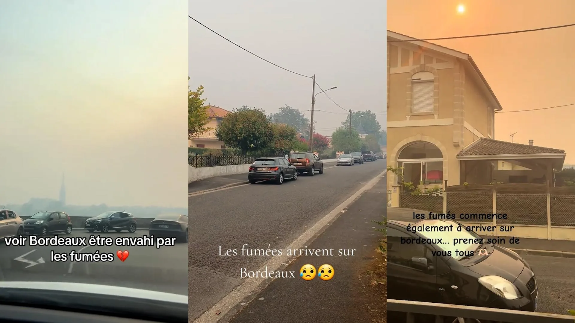 « C’EST TERRIFIANT » : L’ODEUR DE FUMÉE DE L’INCENDIE DE GIRONDE EST ARRIVÉE À BORDEAUX