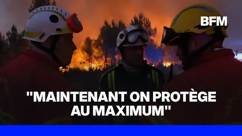INCENDIE EN GIRONDE: LA COMMUNE DE LANTON EN PROIE AUX FLAMMES DEPUIS PRÈS D’UNE SEMAINE