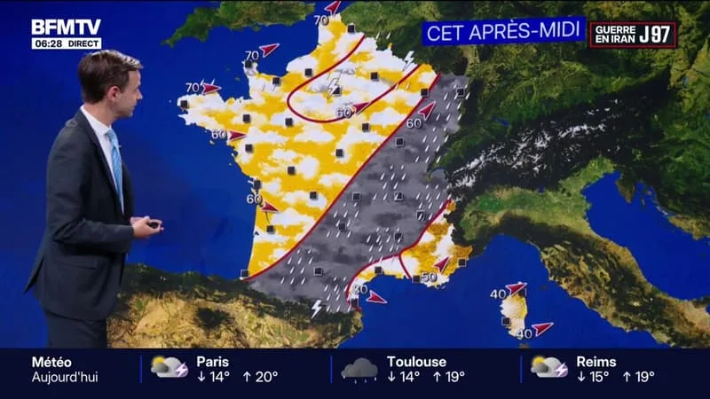 MÉTÉO : DE LA PLUIE ET DES TEMPÉRATURES EN DESSOUS DES NORMALES DE SAISON POUR LE MOIS DE JUIN