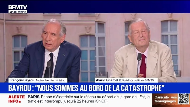 BUDGET, RETRAITES, DETTE… « NOUS SOMMES AU BORD DE LA CATASTROPHE, NOUS SOMMES SUBMERGÉS PAR LES CONSÉQUENCES DE NOTRE INCONSCIENCE », ESTIME FRANÇOIS BAYROU