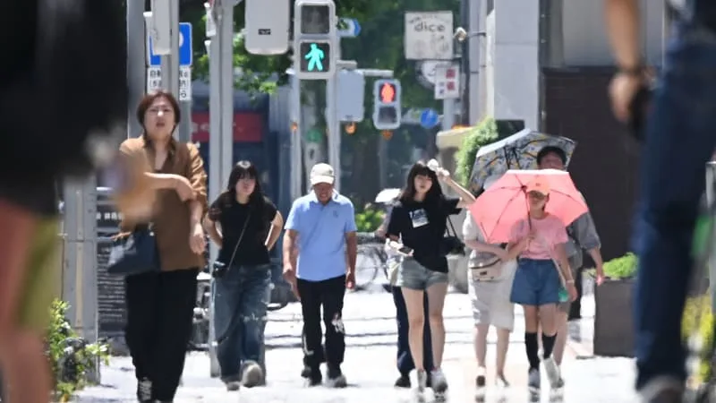 LE JAPON ENREGISTRE SA CINQUIÈME JOURNÉE DE « CHALEUR CRUELLE » AVEC DES TEMPÉRATURES SUPÉRIEURES À 40°C