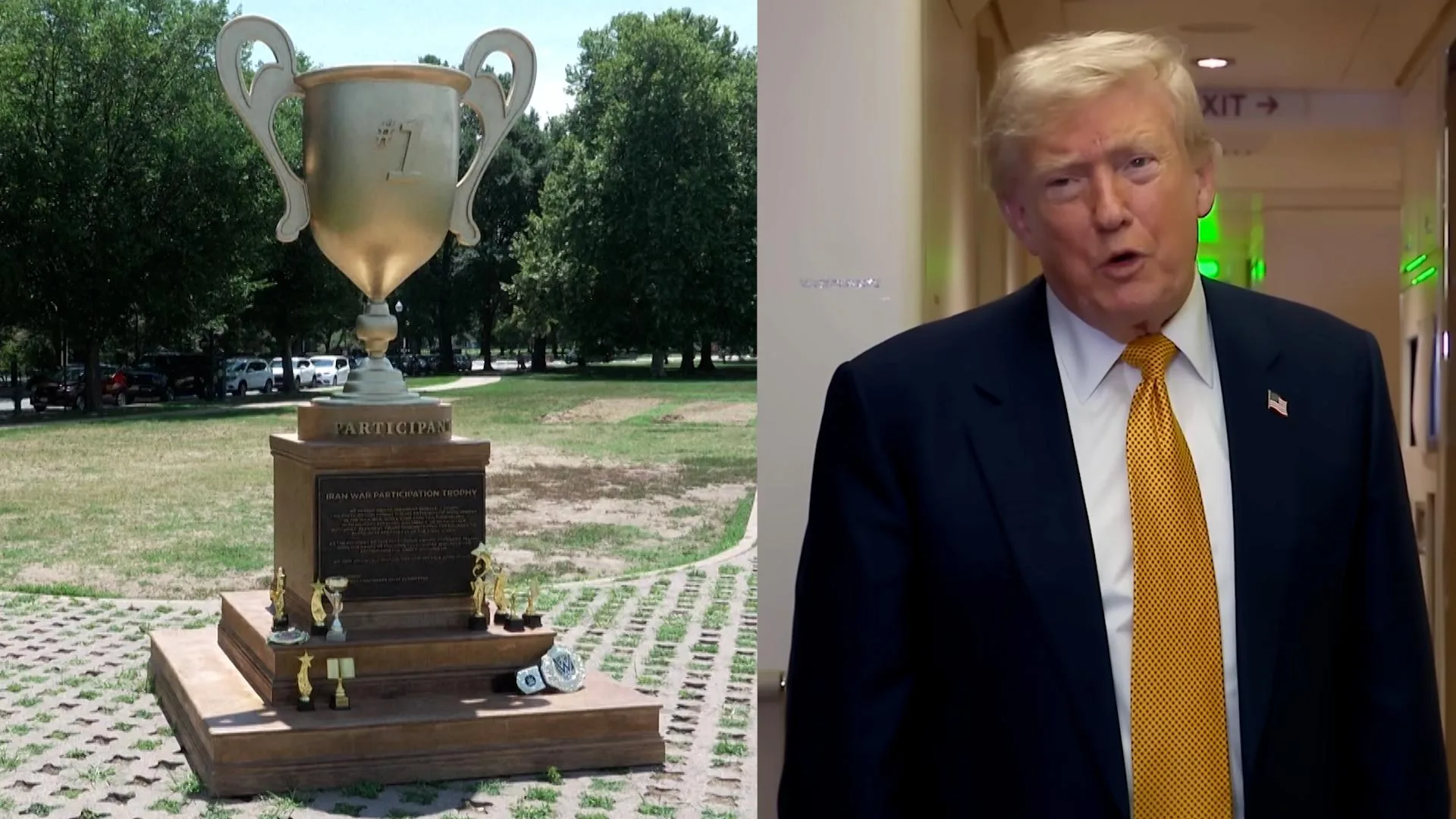 CE TROPHÉE INSTALLÉ À WASHINGTON POUR DONALD TRUMP NE DEVRAIT PAS LUI PLAIRE