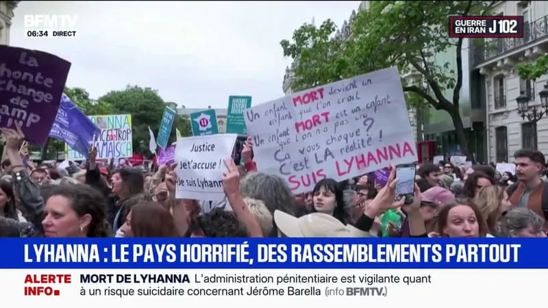 AFFAIRE LYHANNA: 1.200 PERSONNES RASSEMBLÉES DEVANT LE MINISTÈRE DE LA JUSTICE POUR FAIRE ENTENDRE LEUR COLÈRE