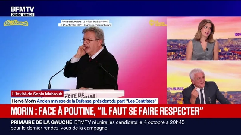 PRÉSIDENTIELLE: « SI JEAN-LUC MÉLENCHON EST ÉLU, C’EST UN SUICIDE COLLECTIF », ESTIME HERVÉ MORIN, ANCIEN MINISTRE DE LA DÉFENSE