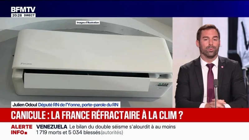 CANICULE: « LA CLIMATISATION EST L’UN DES OUTILS QUI PERMET DE S’ADAPTER À CES PICS DE CHALEUR », ESTIME JULIEN ODOUL, PORTE-PAROLE DU RN