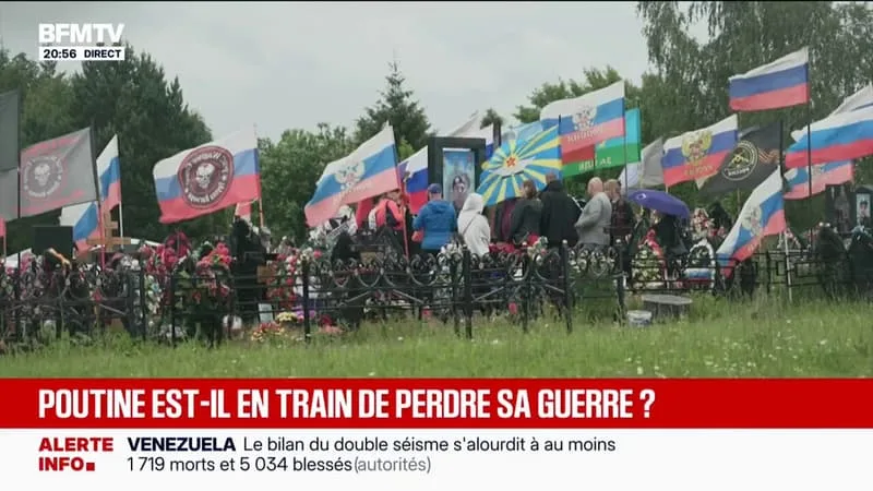 LES OBSÈQUES DES MILITAIRES RUSSES TÉMOIGNENT DU PRIX HUMAIN LOURD DE LA GUERRE EN UKRAINE