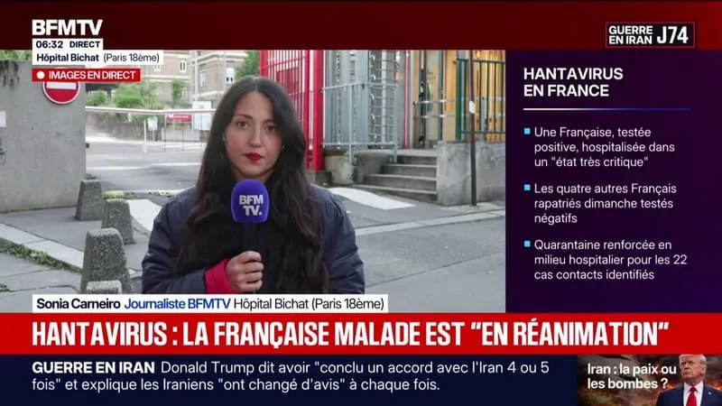 HANTAVIRUS: LA FRANÇAISE CONTAMINÉE EST « EN RÉANIMATION » À L’HÔPITAL BICHAT À PARIS