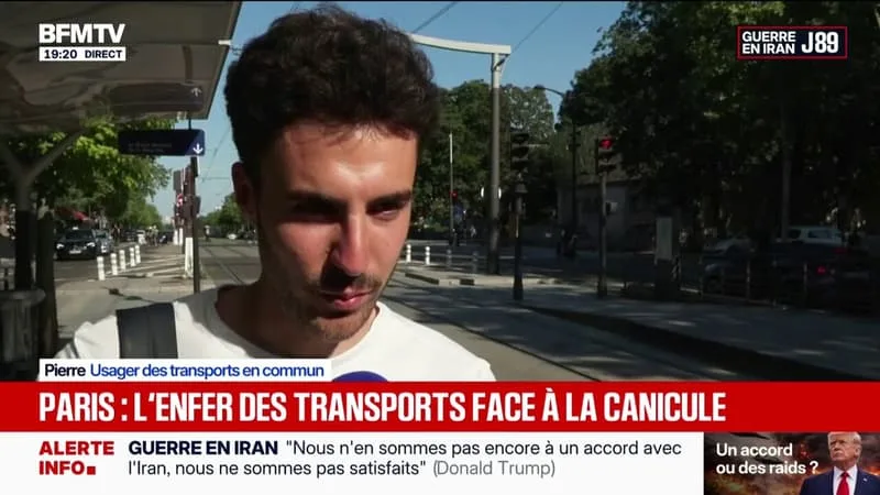 “IL N’Y A PAS DE CLIMATISATION DANS LES TRANSPORTS DONC C’EST COMPLIQUÉ”: L’ENFER DES TRANSPORTS EN COMMUN À PARIS EN PÉRIODE DE CANICULE