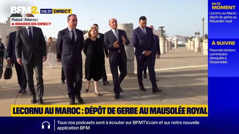 LE PREMIER MINISTRE SÉBASTIEN LECORNU S’EST RENDU AU MAUSOLÉE ROYAL MOHAMMED V À RABAT