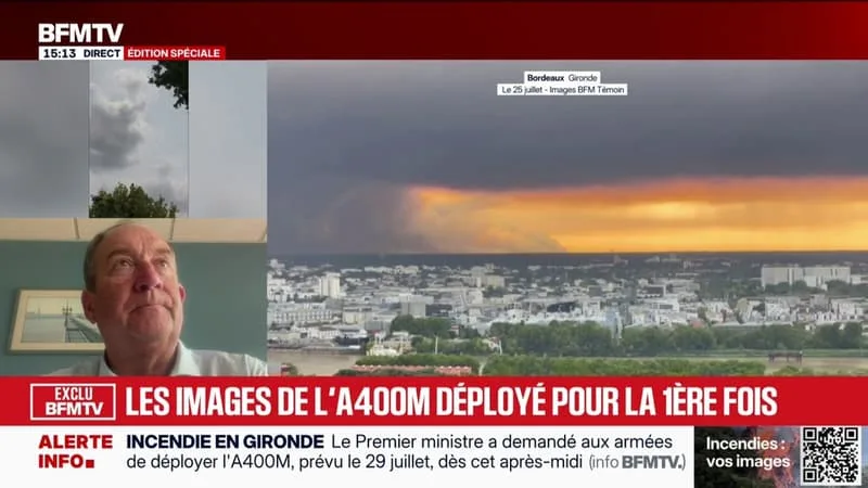 INCENDIE EN GIRONDE: « LES GENS ONT BIEN COMPRIS L’INTÉRÊT D’ÉVACUER LEUR DOMICILE »