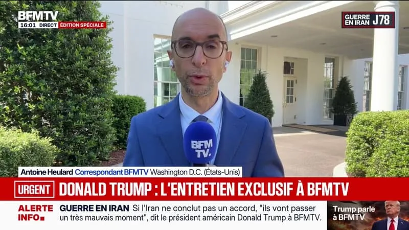 DONALD TRUMP RÉPOND À BFMTV: LES IRANIENS « FERAIENT MIEUX DE CONCLURE UN ACCORD »