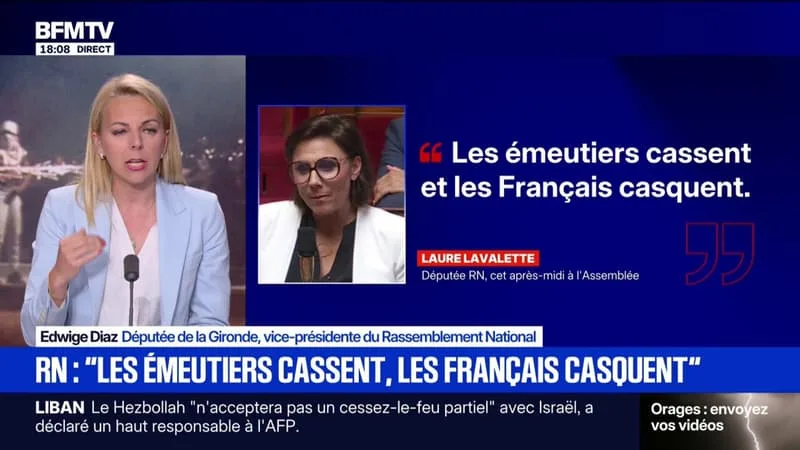 VIOLENCES/PSG: « ON A TOUJOURS DES CASSEURS GALVANISÉS PAR UN SENTIMENT D’IMPUNITÉ », ESTIME EDWIGE DIAZ, DÉPUTÉE RN