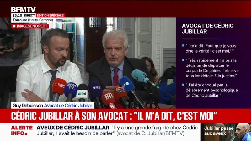 CÉDRIC JUBILLAR A DES « REMORDS EXTRÊMEMENT PROFONDS » VIS-À-VIS DE SES ENFANTS