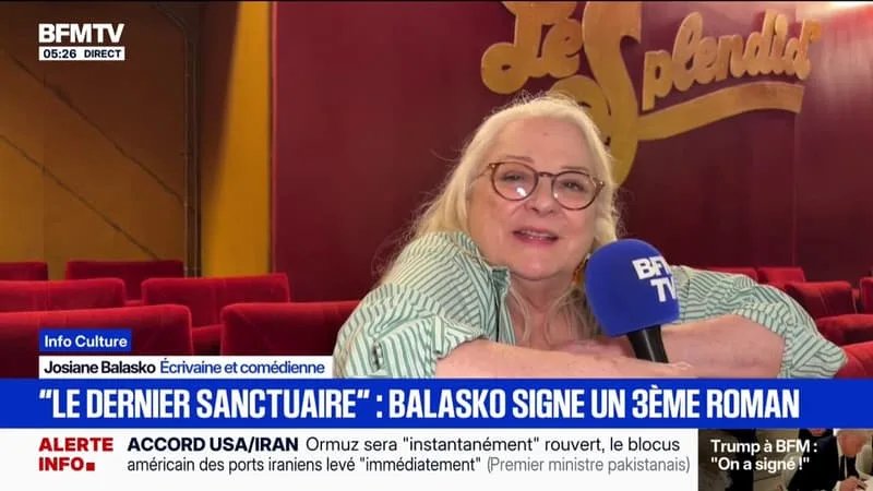 JOSIANE BALASKO PRÉSENTE SON 3ÈME ROMAN, « LE DERNIER SANCTUAIRE », AU SPLENDID