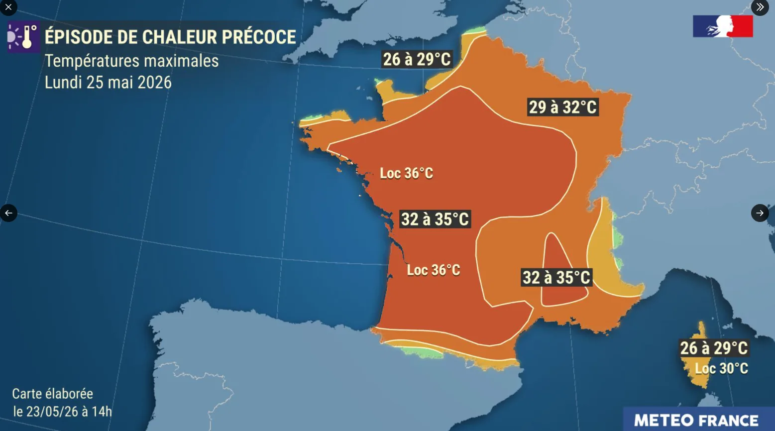 MÉTÉO : LA VIGILANCE JAUNE CANICULE ÉTENDUE À PLUSIEURS DÉPARTEMENTS DE L’OUEST