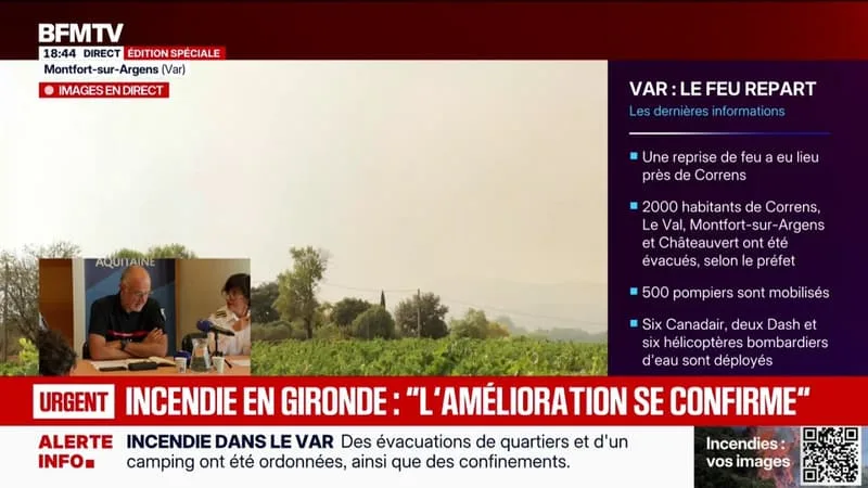 INCENDIE EN GIRONDE: LES PERSONNES ÉVACUÉES DE « 42 ÉTABLISSEMENTS SANITAIRES ET MÉDICO-SOCIAUX » VONT POUVOIR « PROGRESSIVEMENT LES RÉINTÉGRER » À PARTIR DE LUNDI, INDIQUE LA DIRECTRICE DE L’ARS