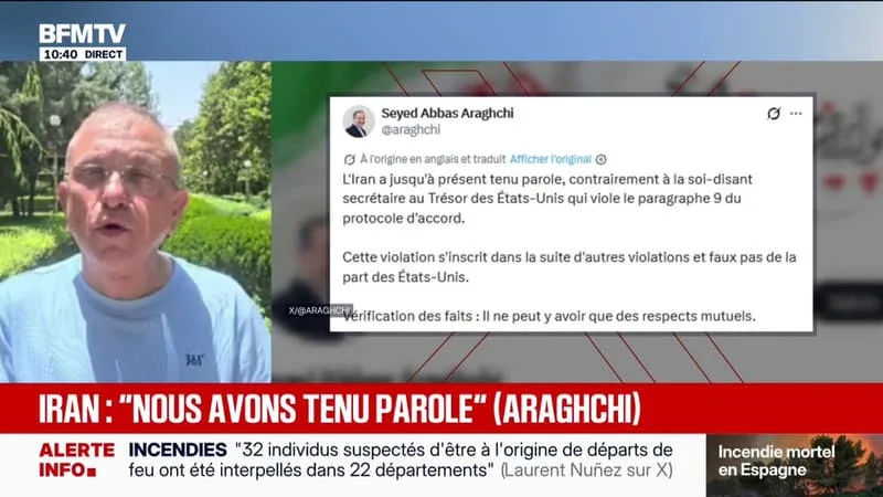GUERRE AU MOYEN-ORIENT: TÉHÉRAN AFFIRME AVOIR « TENU PAROLE » VIS-À-VIS DES ÉTATS-UNIS
