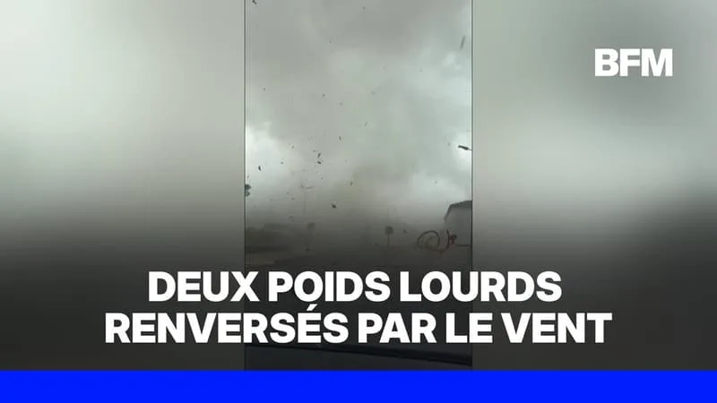 ORAGES: LES IMAGES DES DÉGÂTS DE LA TORNADE QUI A FRAPPÉ LE DÉPARTEMENT DE LA LOIRE