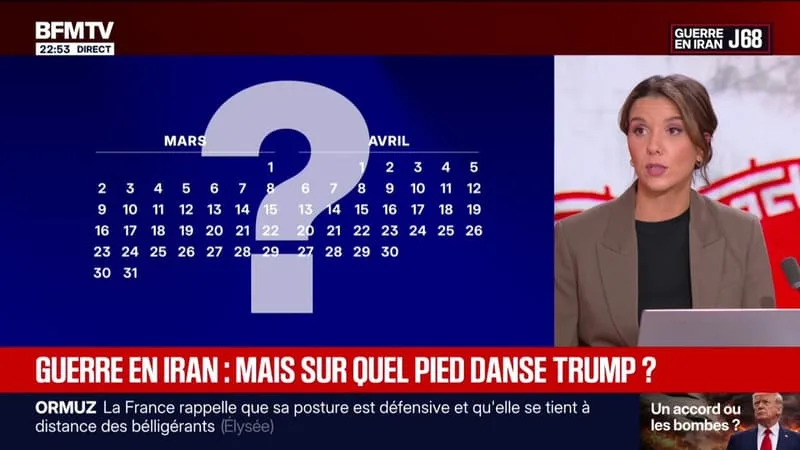 GUERRE EN IRAN: QUAND DONALD TRUMP DIT TOUT ET SON CONTRAIRE À PROPOS DU CALENDRIER