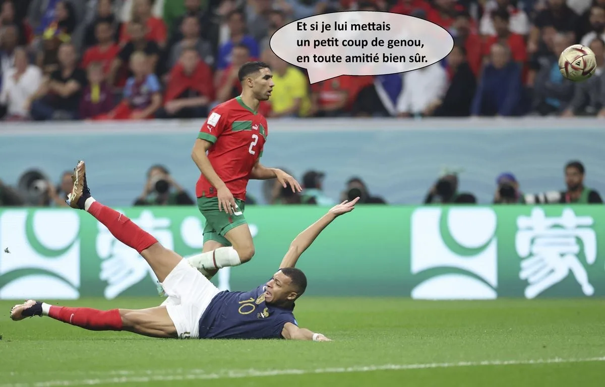 FRANCE – MAROC : « JE LE BALAIE »… COMME MBAPPÉ ET HAKIMI, EST-CE QU’IL N’Y A VRAIMENT PAS D’AMIS SUR LE TERRAIN ?