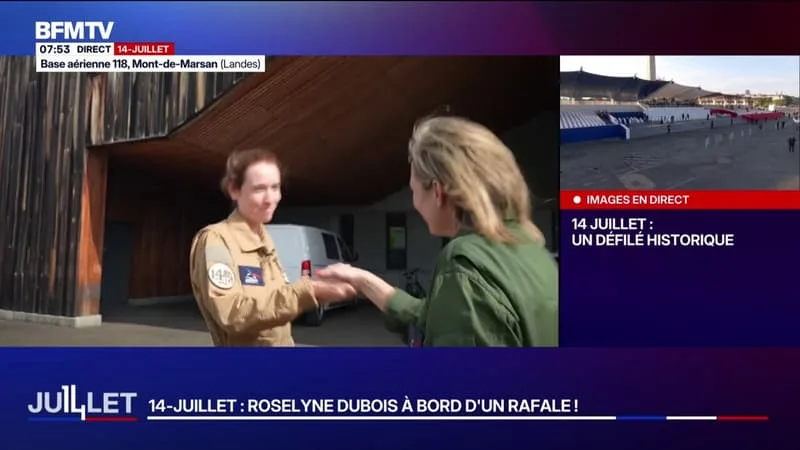 14-JUILLET: ROSELYNE DUBOIS À BORD D’UN RAFALE