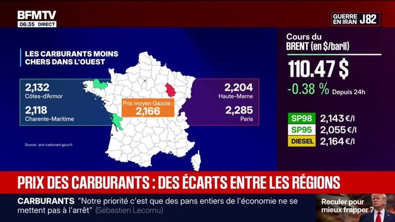 POURQUOI LE PRIX DES CARBURANTS EST MOINS CHER DANS L’OUEST DE LA FRANCE