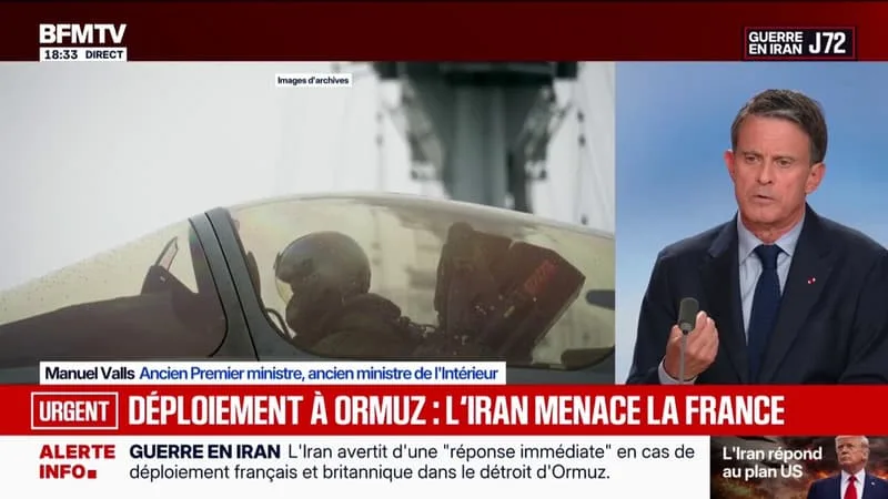 IRAN: « LE PRÉSIDENT DE LA RÉPUBLIQUE DIT DEPUIS LE DÉBUT QUE CE N’EST PAS NOTRE GUERRE, MOI, JE CROIS QUE D’UNE MANIÈRE OU D’UNE AUTRE, C’EST NOTRE GUERRE », DÉCLARE MANUEL VALLS, ANCIEN PREMIER MINISTRE