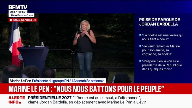 « ABSOLUMENT TOUT S’EFFONDRE SOUS NOS YEUX, IL N’Y A PAS UN SEUL DOMAINE QUI FONCTIONNE BIEN », ESTIME MARINE LE PEN