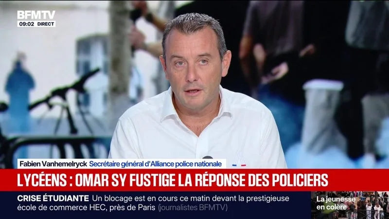 « IL EST COMPLÈTEMENT DÉCONNECTÉ », LE SYNDICAT ALLIANCE POLICE NATIONALE CRITIQUE LES PRISES DE POSITION DE L’ACTEUR OMAR SY SUR LE MOUVEMENT LYCÉEN