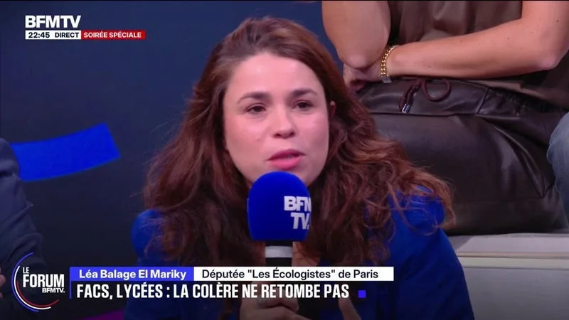 FORUM BFMTV – « BIEN SÛR QU’IL FAUT ABROGER PARCOURSUP », RÉITÈRE LÉA BALAGE EL MARIKY, DÉPUTÉE LES ÉCOLOGISTES DE PARIS