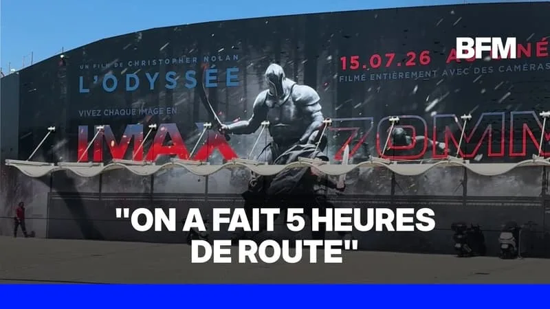 « L’ODYSSÉE »: DES CINÉPHILES TRAVERSENT LA FRANCE POUR VOIR LE FILM DANS LE SEUL CINÉMA PROJETANT EN IMAX 70MM