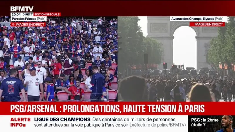 PSG-ARSENAL: EN MARGE DU MATCH, IL Y A EU 20 INTERPELLATIONS DONT 10 GARDES À VUE