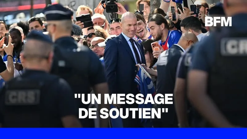 TOUT JUSTE NOMMÉ SÉLECTIONNEUR DE L’ÉQUIPE DE FRANCE DE FOOTBALL, ZINEDINE ZIDANE A TENU À ADRESSER « UN MESSAGE DE SOUTIEN À TOUS LES POMPIERS »