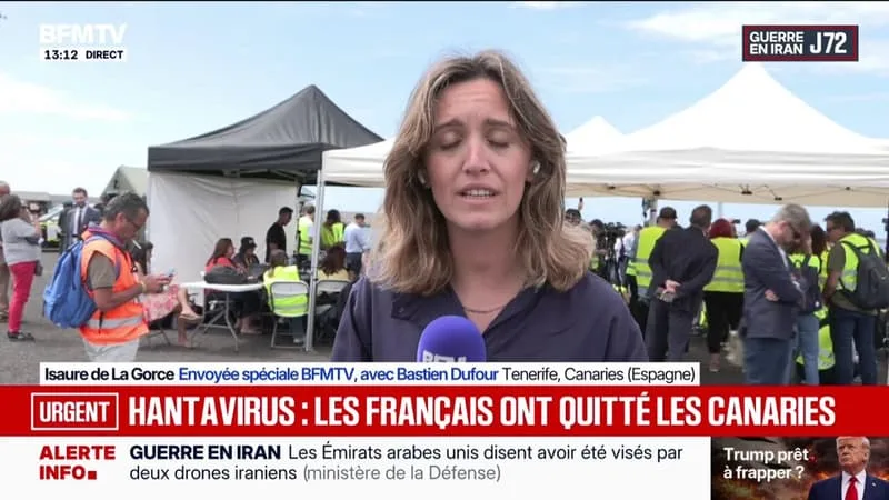 HANTAVIRUS: LES PASSAGERS FRANÇAIS ONT DÉBARQUÉ DU NAVIRE MV HONDIUS À TENERIFE