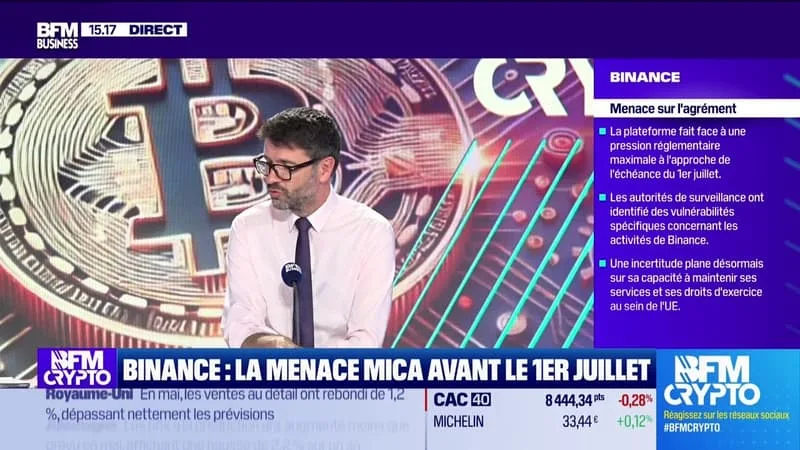 BFM CRYPTO, LES PROS : BINANCE, LA MENACE MICA AVANT LE 1ER JUILLET – 19/06