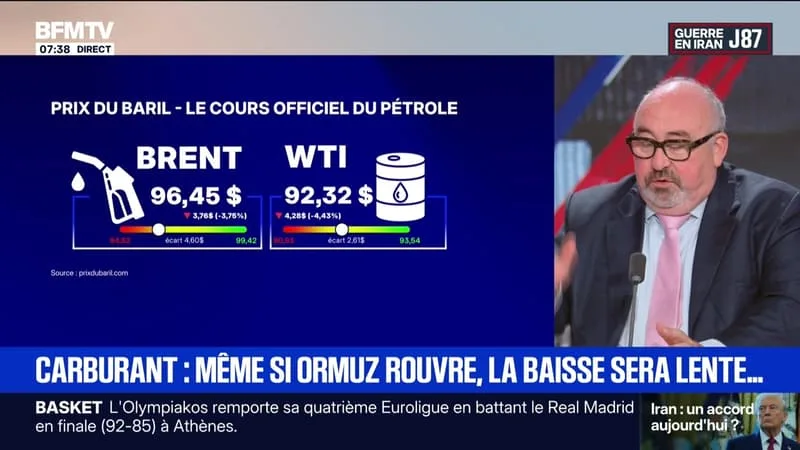 BFM ÉCO : CARBURANT… MÊME SI ORMUZ ROUVRE, LA BAISSE SERA LENTE – 25/05