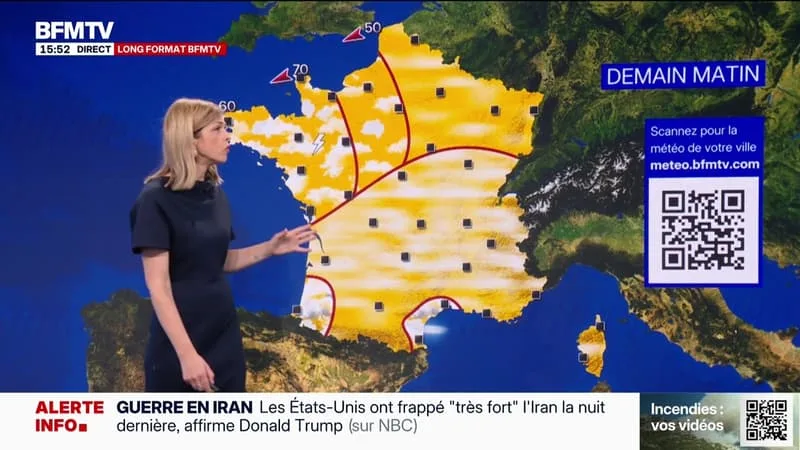LA MÉTÉO POUR CE LUNDI 13 JUILLET 2026