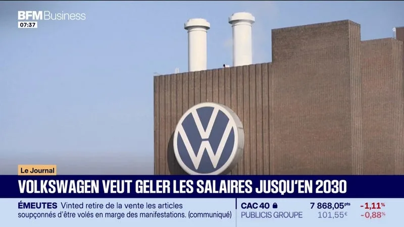 VOLKSWAGEN VEUT GELER LES SALAIRES JUSQU’EN 2030